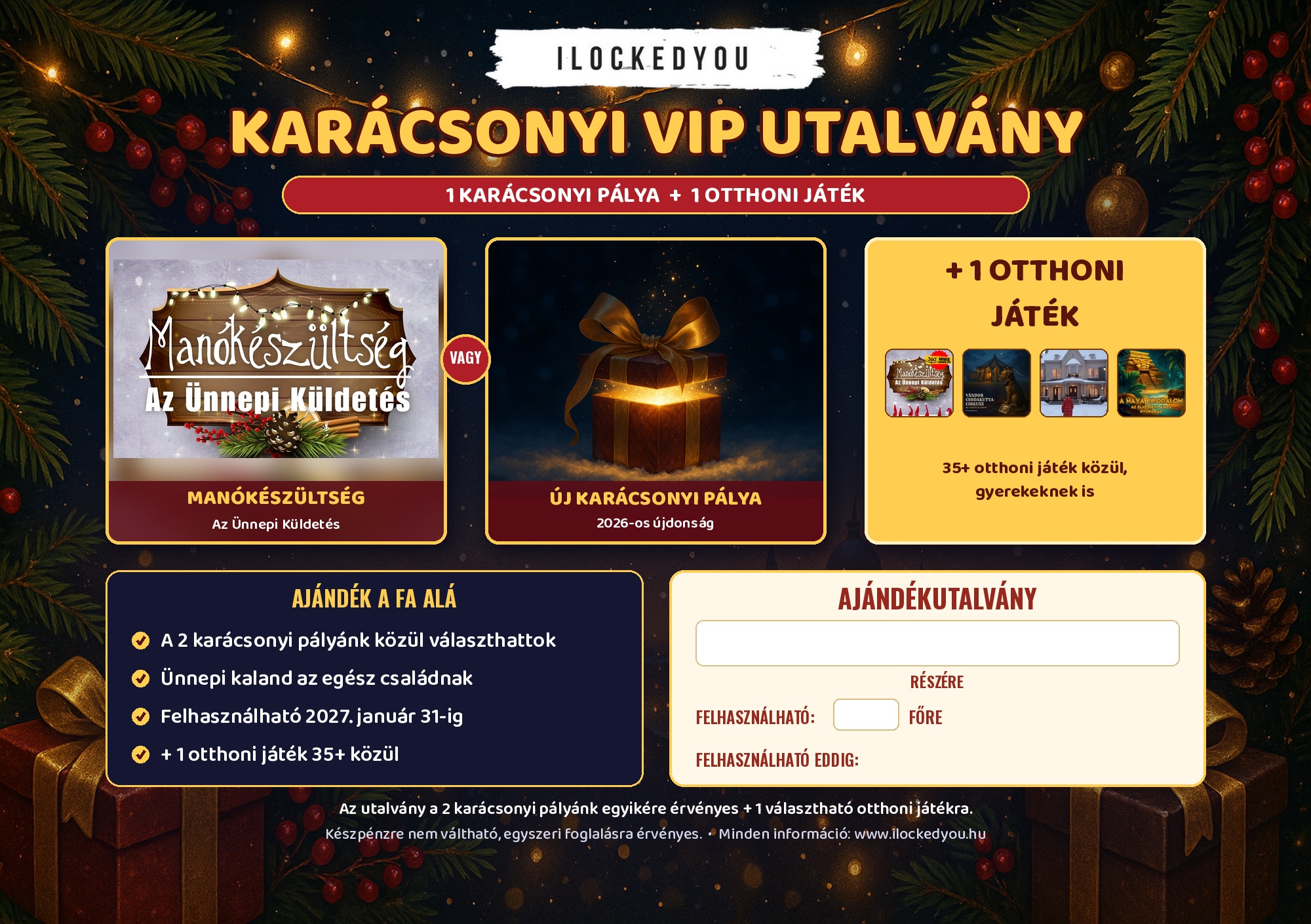 Karácsonyi VIP utalvány